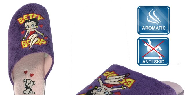 Dámské fialové voňavé pantofle Beppi Betty Boop