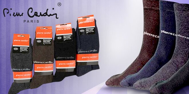 3 páry kvalitních pánských ponožek Pierre Cardin