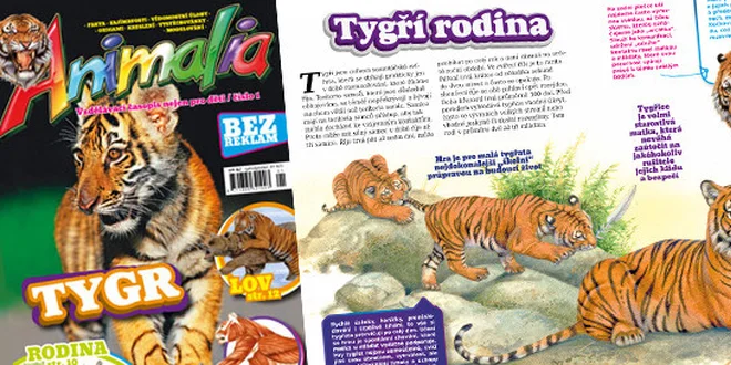 Předplatné nového časopisu o zvířatech Animalia