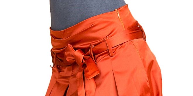 Dámská oranžová balonová sukně Keysha