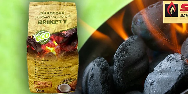 5 kg prvotřídních kokosových briket na grilování