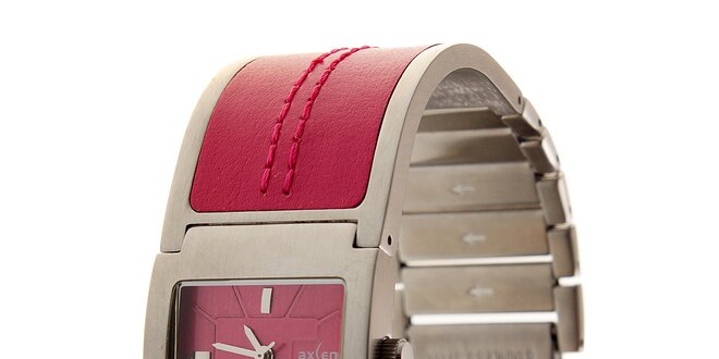 Dámské sytě růžové hodinky Axcent