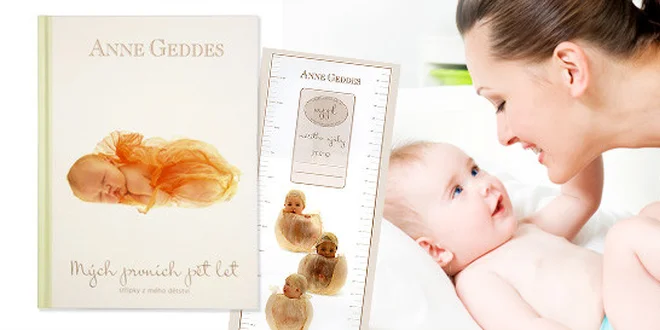 Knížka Mých prvních pět let s fotkami Anne Geddes