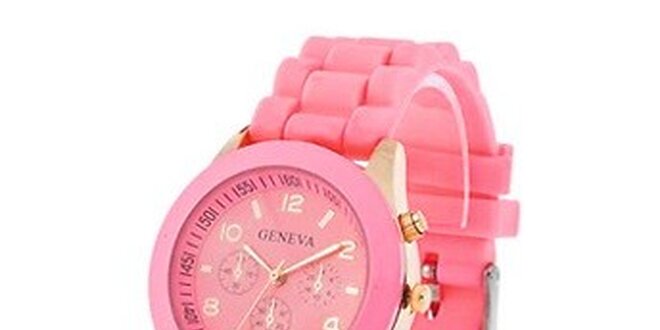 Geneva Color/Light pink unisex hodinky