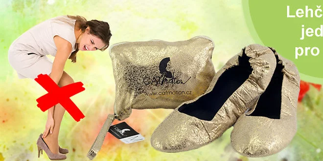 Skládací baleríny do kabelky