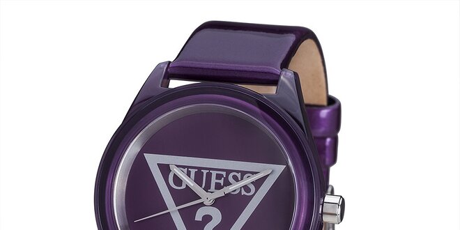 Dámské fialové hodinky Guess