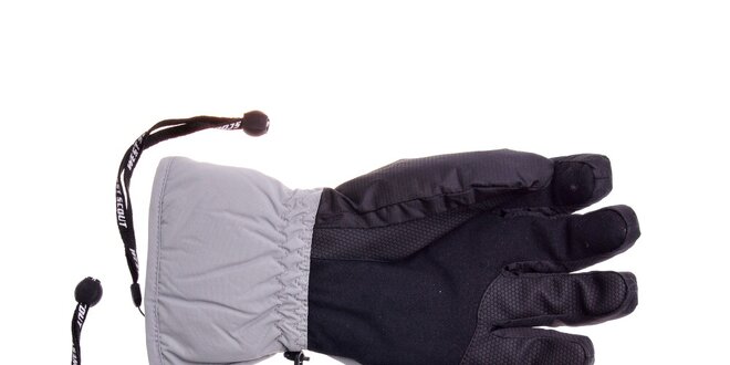 Pánské černo-šedé lyžařské rukavice West Scout s membránou