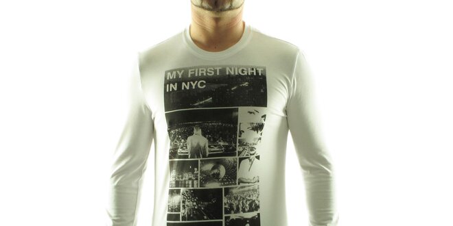 Pánské bílé tričko Calvin Klein s foto potiskem