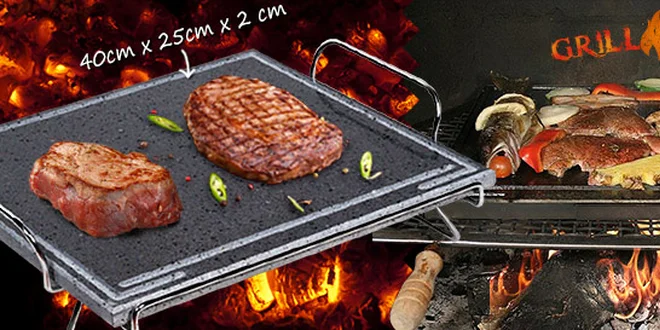 Lávové grilovací kameny pro domácí použití