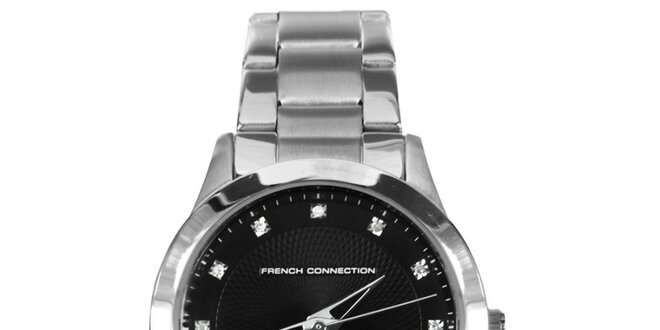 Dámské hodinky s černým ciferníkem French Connection