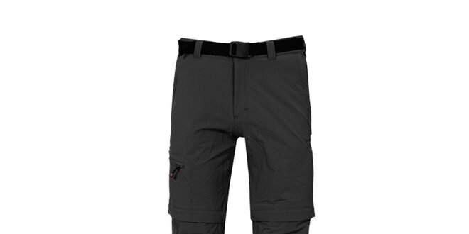 Pánské černé kalhoty s odepínatelnými nohavicemi Bergson