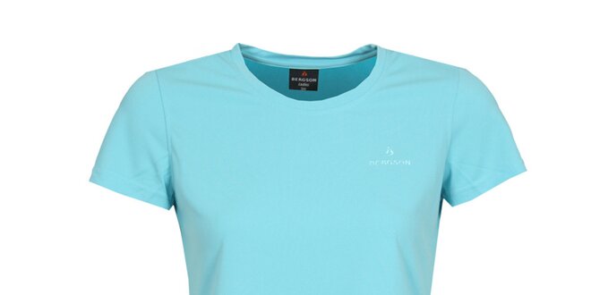 Dámské funkční blankytně modré tričko s krátkým rukávem Bergson