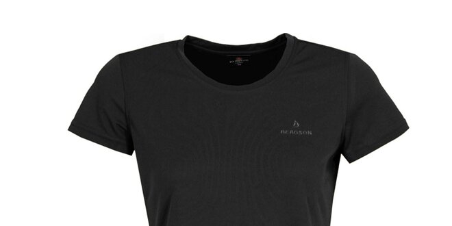 Dámské funkční černé tričko s krátkým rukávem Bergson