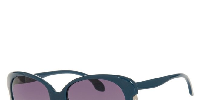 Dámské tmavě tyrkysové oválné sluneční brýle Calvin Klein