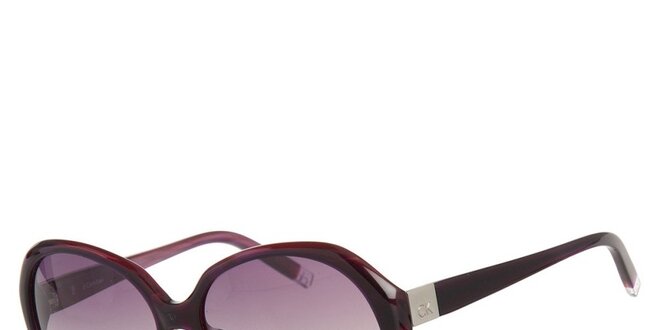 Dámské fialové kulaté sluneční brýle Calvin Klein