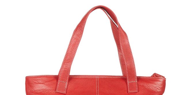 Dámská červená kabelka z kůže Marsanpiel