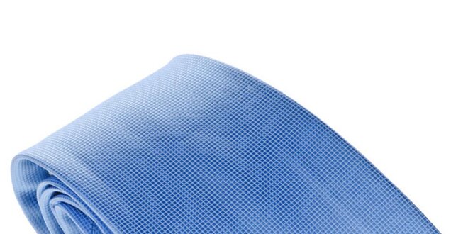 Pánská jemně kostkovaná modrá kravata Marsanpiel