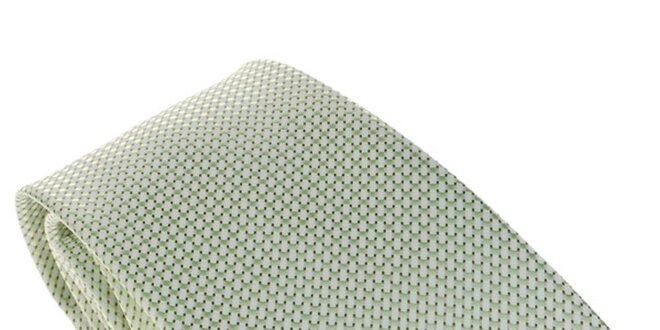 Pánská zelená kravata se vzorem Marsanpiel