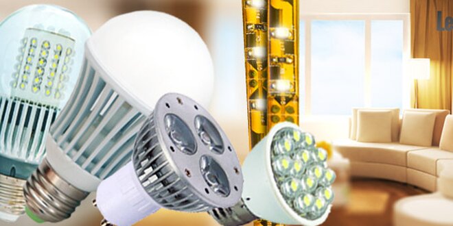 60% sleva na LED žárovky, bodovky i pásky