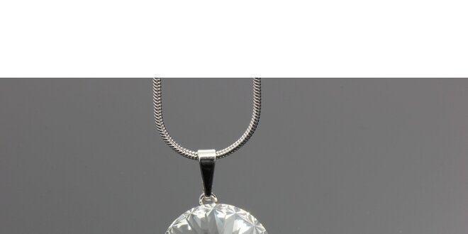 Dámský náhrdelník s kulatým krystalem Swarovski