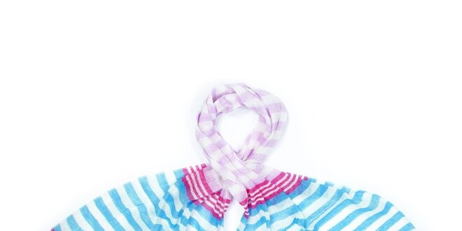 Dámský barevně pruhovaný šátek Fraas