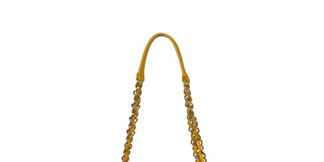Dámská žlutá kabelka s dlouhými uchy POON Bags
