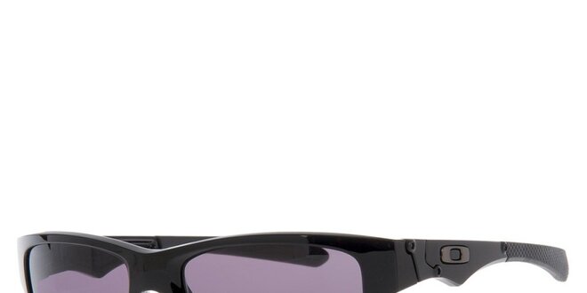 Černé sluneční brýle s ozdobnými stranicemi Oakley