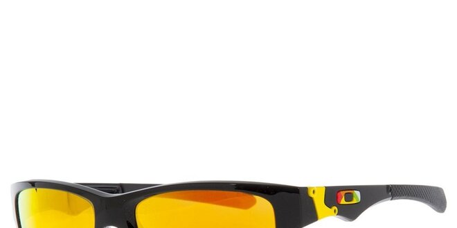 Černé sluneční brýle se žlutými skly Oakley