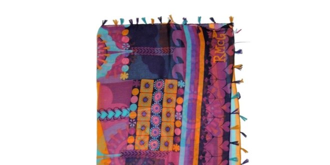 Dámský fialově vzorovaný šátek Rosalita McGee