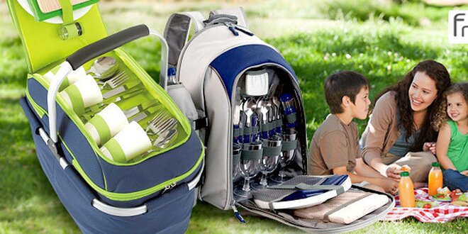 Chladicí batoh nebo taška na piknik v přírodě