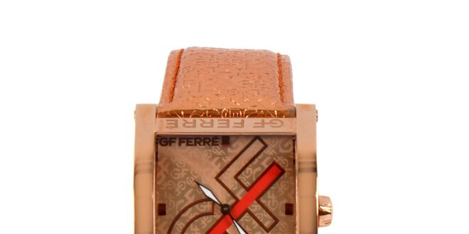 Dámské ocelové hodinky Gianfranco Ferré v odstínu růžového zlata