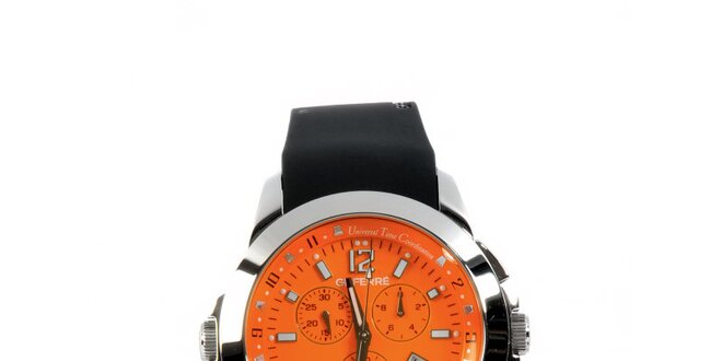 Dámské ocelové hodinky Gianfranco Ferré s černým silikonovým řemínkem