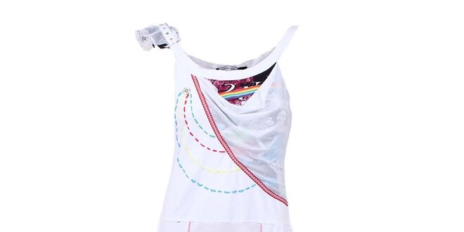 Dámské bílé cípaté šaty Dislay DY Design
