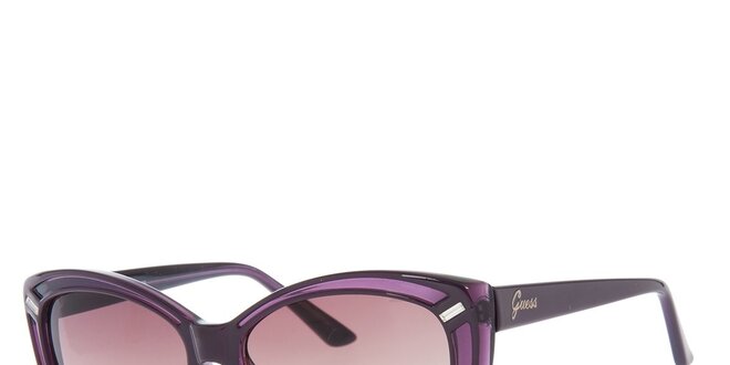 Dámské fialové sluneční brýle Guess s černými stranicemi