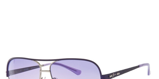 Dámské sluneční brýle s fialovými skly Guess