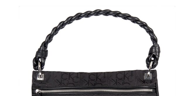 Dámská černá kabelka s potiskem Calvin Klein