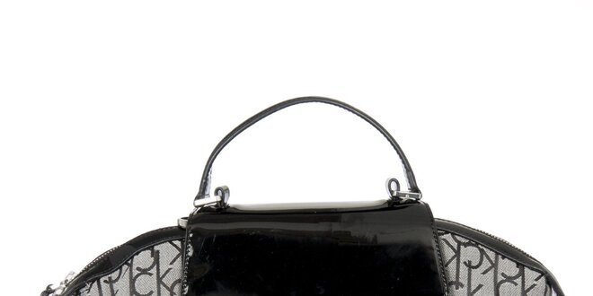Dámská černo-šedá kabelka se vzorem Calvin Klein
