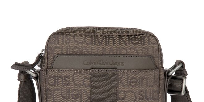 Pánská hnědá látková taška přes rameno Calvin Klein Jeans