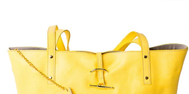 Dámská kanárkově žlutá taška s peněženkou Pelleteria