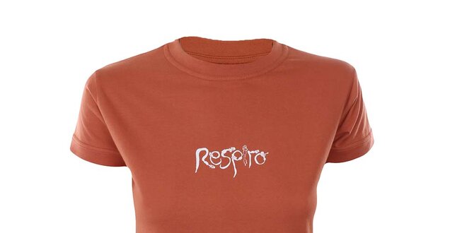 Dámské oranžové tričko s krátkým rukávem Respiro
