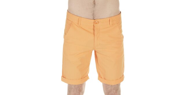 Pánské oranžové bavlněné šortky SixValves