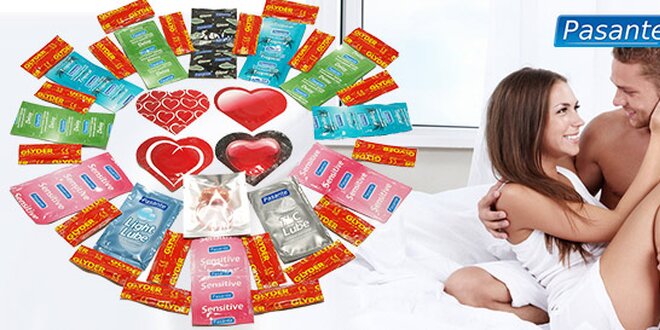 Valentýnský balíček kondomů - na výběr 2 druhy