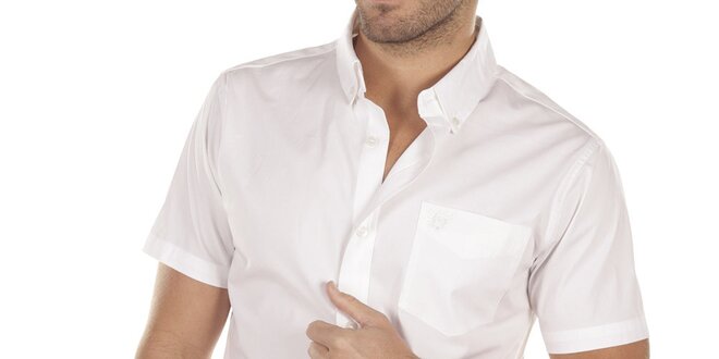 Pánská bílá košile s krátkými rukávy Bendorff