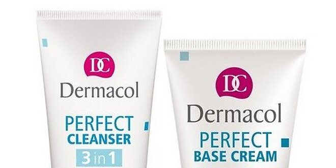 Dermacol Perfect Base 50ml+Perfect Cleanser 3v1 mycí gel na obličej 100ml