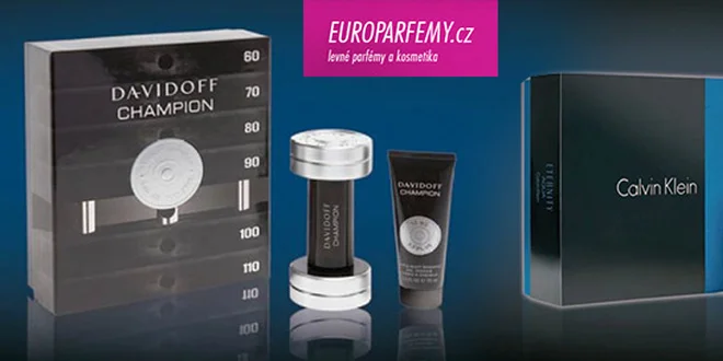 Pánské i dámské toaletní vody Calvin Klein a Davidoff s dárkem