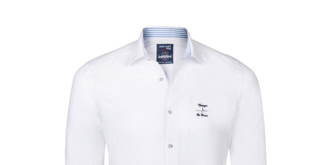Pánská bílá lněná košile Giorgio di Mare