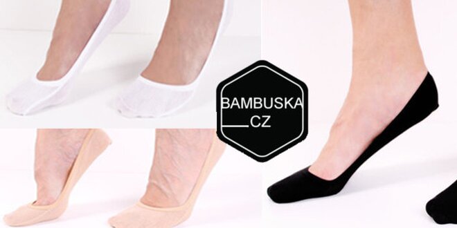 9 párů dámských bambusových ponožek do balerínek