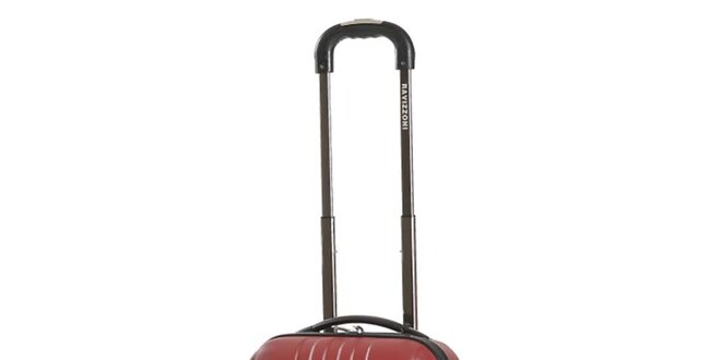 Menší pevný červený kufr Ravizzoni
