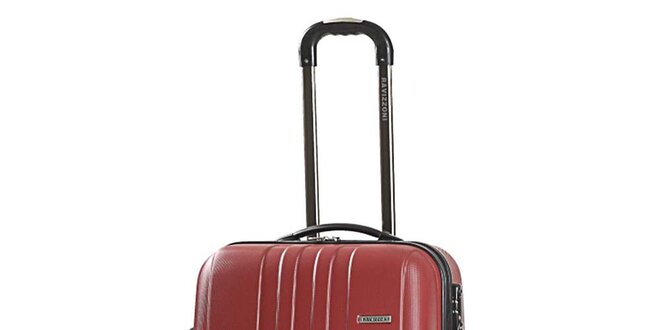 Větší pevný červený kufr Ravizzoni
