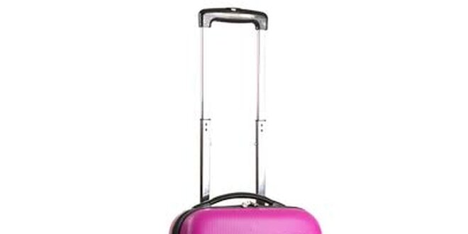 Menší pevný růžový kufr Ravizzoni